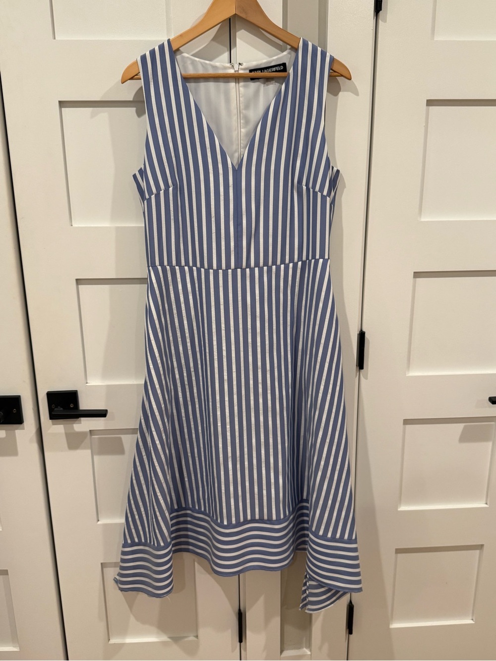 Karl Lagerfeld Hankerchief Hem Dress
